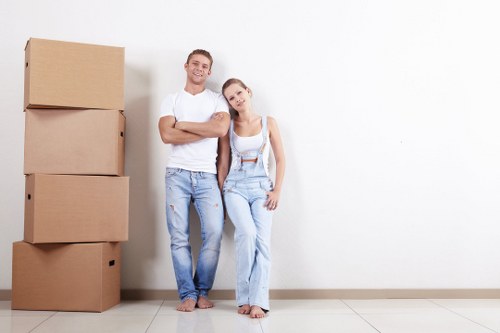 Removal team planning a Battersea house move