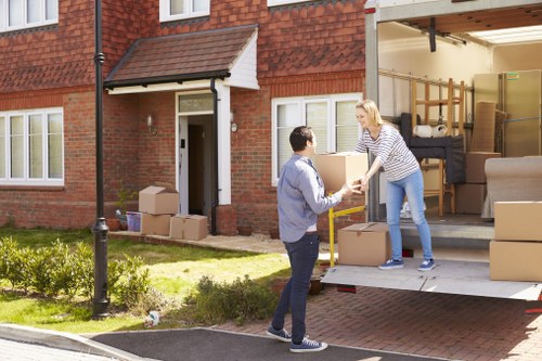 A man with van service handling a Battersea home move