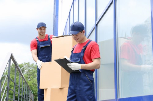 Local movers navigating flat access in Battersea