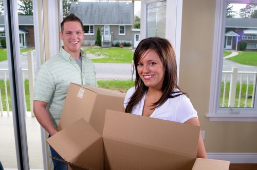 Moving team supporting a local Battersea home removal