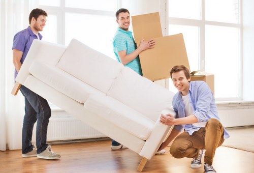 Cardboard boxes and packing materials for a house move
