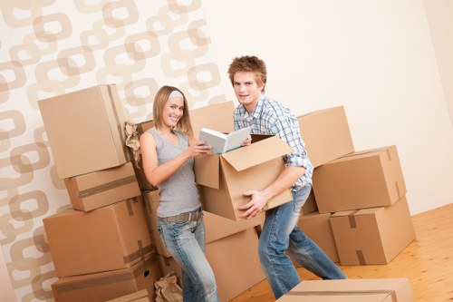 Packing essentials for student removals in Battersea including boxes and tape