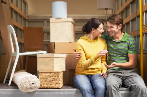 Careful handling of household furniture during a Battersea relocation
