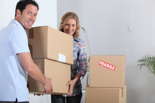 Office relocation setup in Battersea with desks and workstations arranged